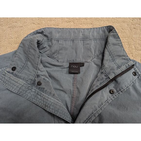 NAU Jacket Mens Medium Grayish Blue Lightweight Unlined Long Sleeve - Picture 4 of 9
